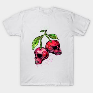 Red Cherry Skulls T-Shirt